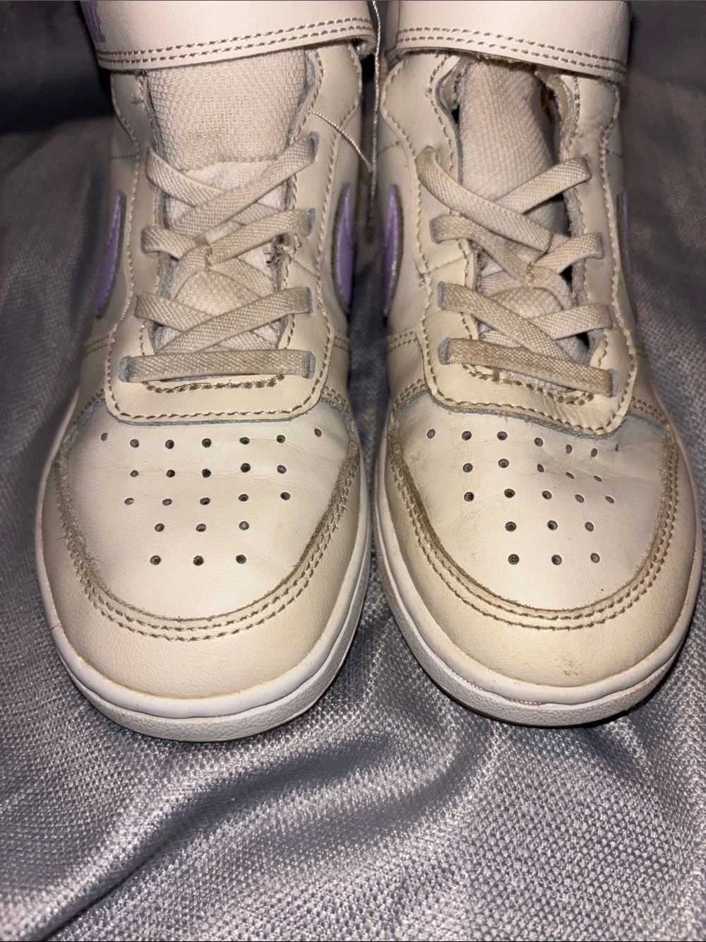 The Nike Court Borough Mid 2 in the 'Lilac Bloom'